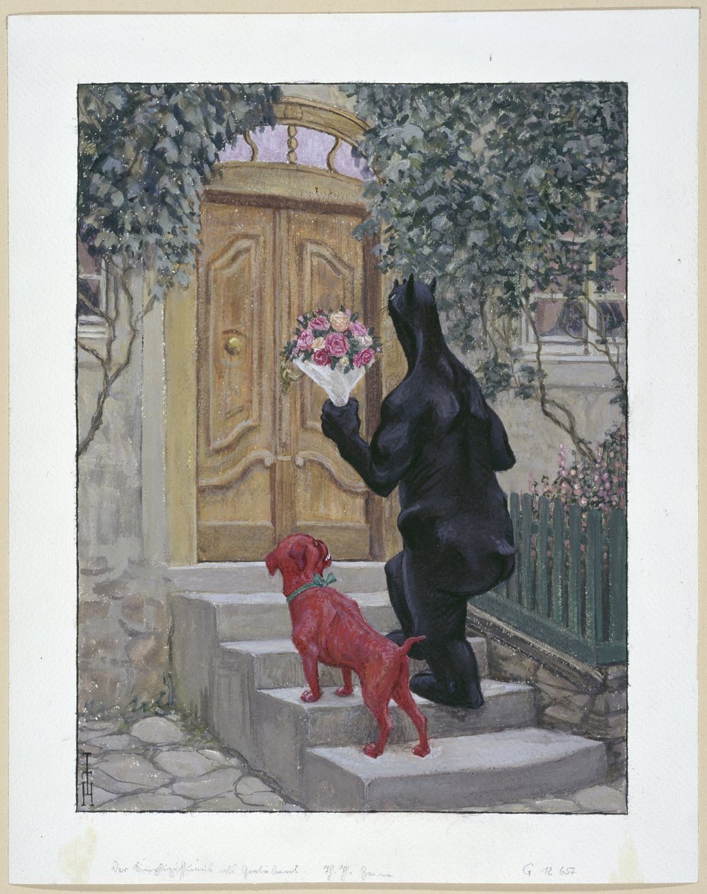Der Simplicissimus als Gratultant av Thomas Theodor Heine