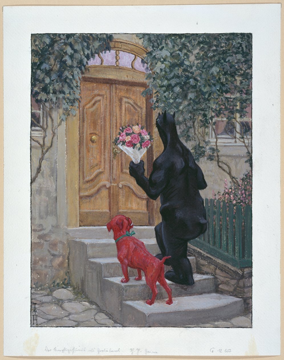 Simplicissimus som gratulant av Thomas Theodor Heine
