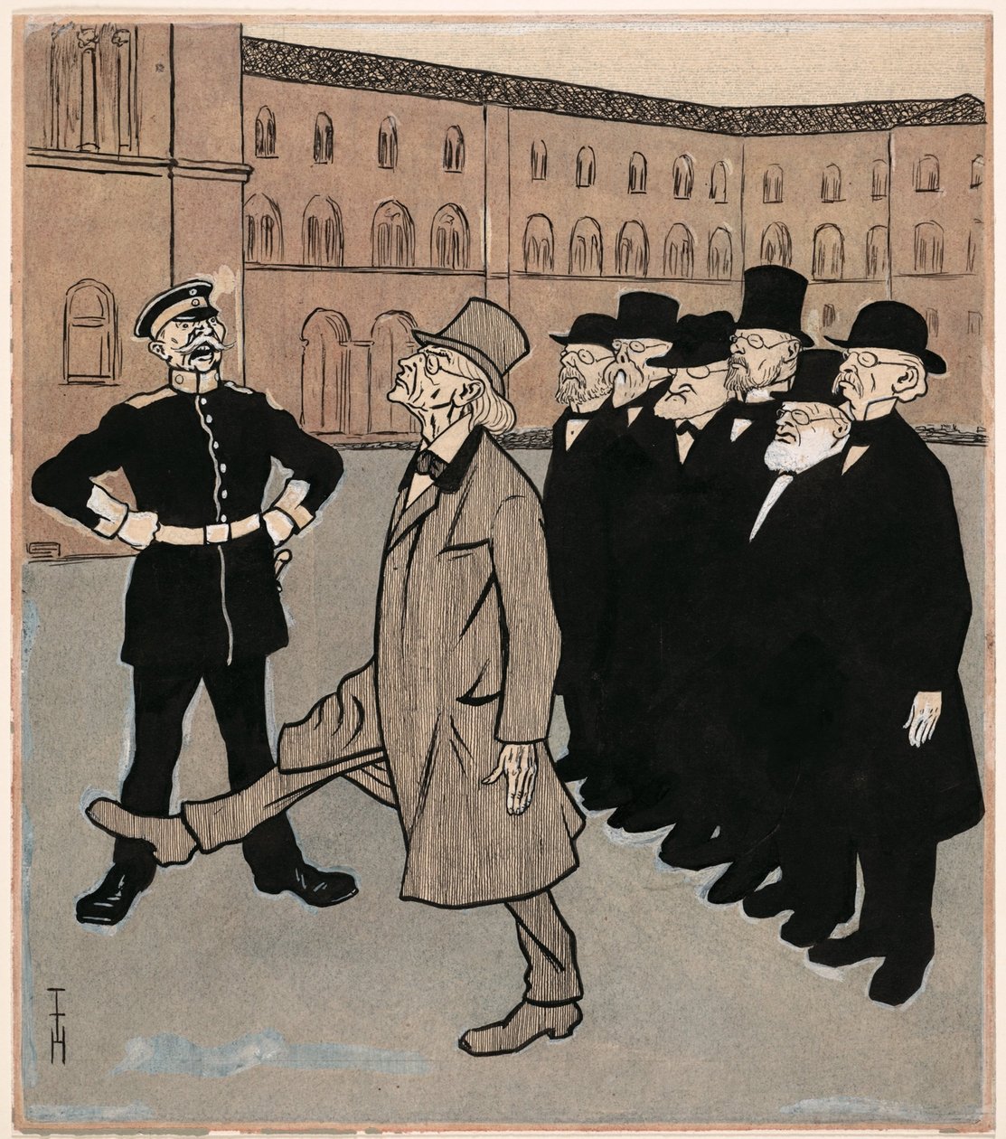 Vetenskapens frihet; Simplicissimus V/5 av Thomas Theodor Heine