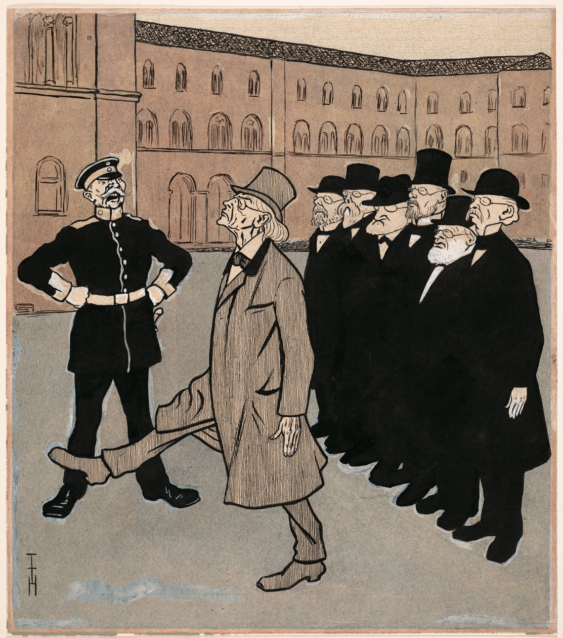 Vetenskapens frihet; Simplicissimus V/5 av Thomas Theodor Heine