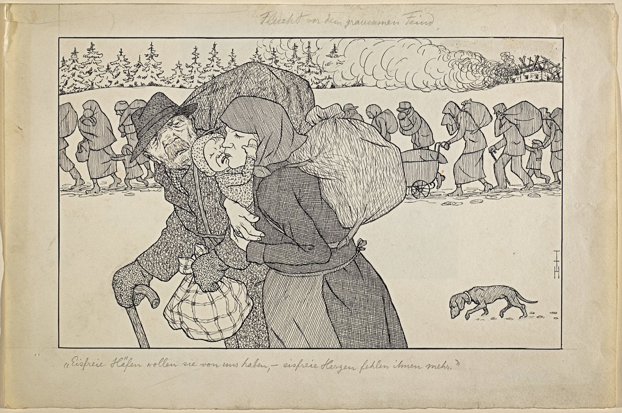 Flykten undan den grymma fienden av Thomas Theodor Heine
