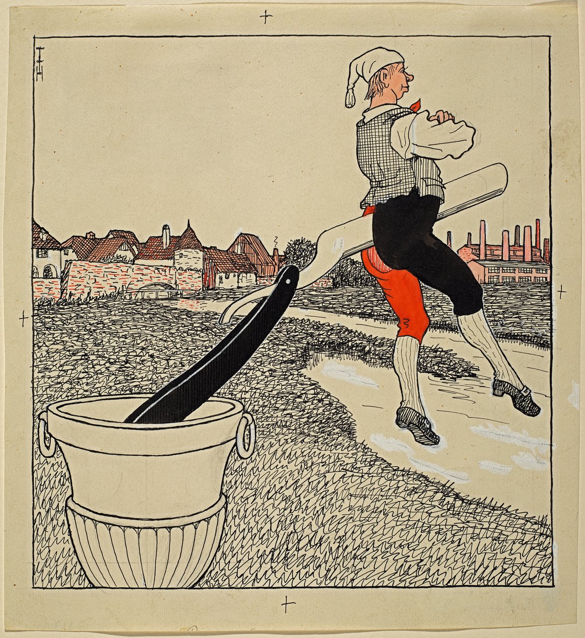 En ren skilsmässa, Simplicissimus XXV/9 av Thomas Theodor Heine