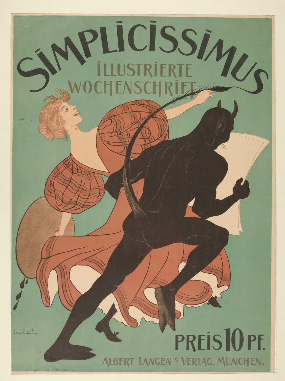 Simplicissimus, Illustrerad veckotidning av Thomas Theodor Heine
