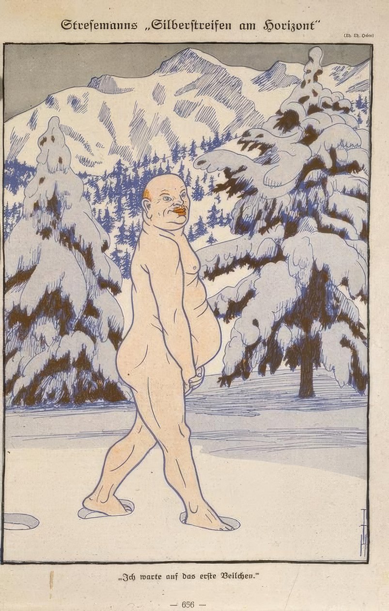 Stresemanns silverlinje vid horisonten: / Jag väntar på den första violetten. av Thomas Theodor Heine