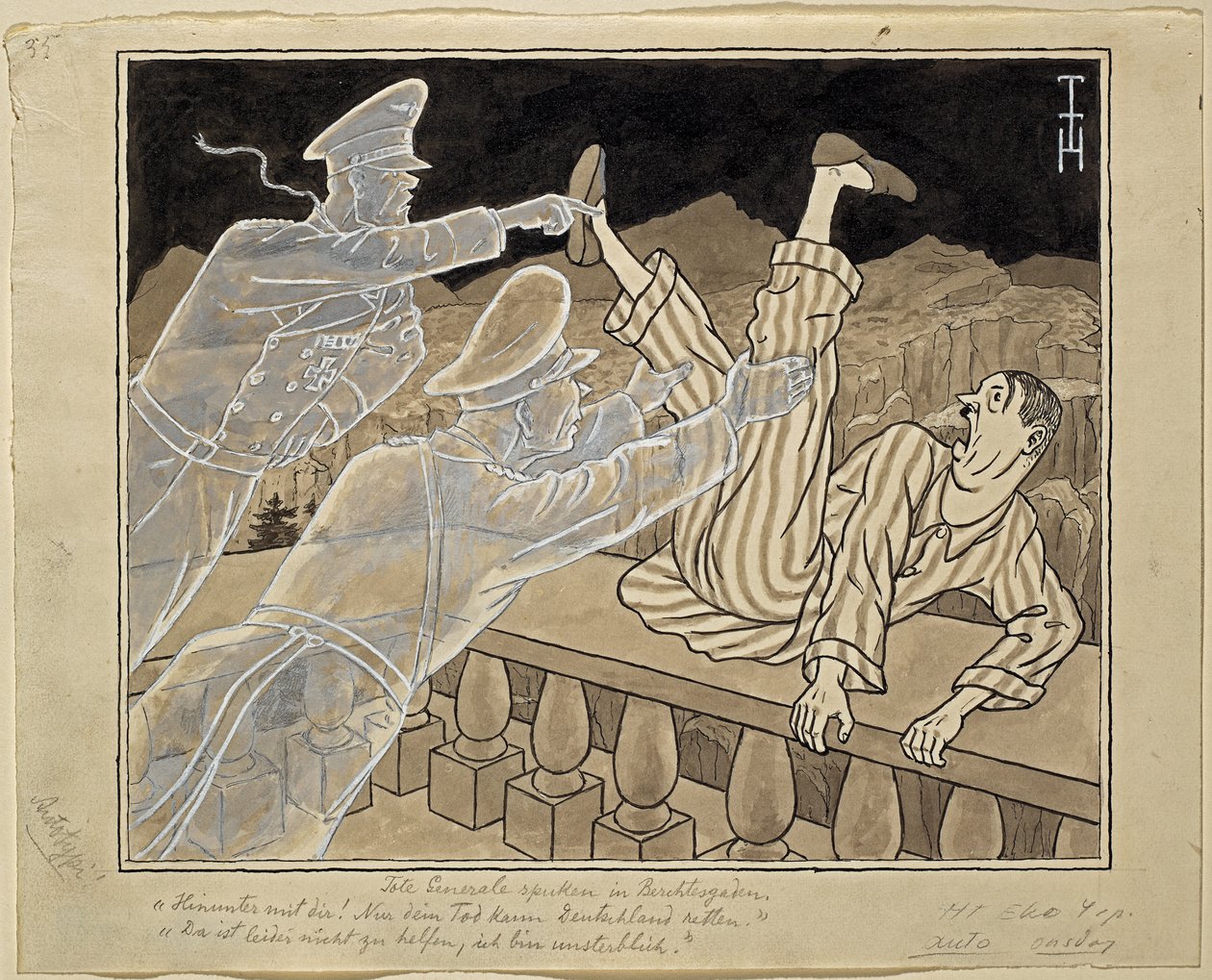 Döda generaler hemsöker Berchtesgaden av Thomas Theodor Heine