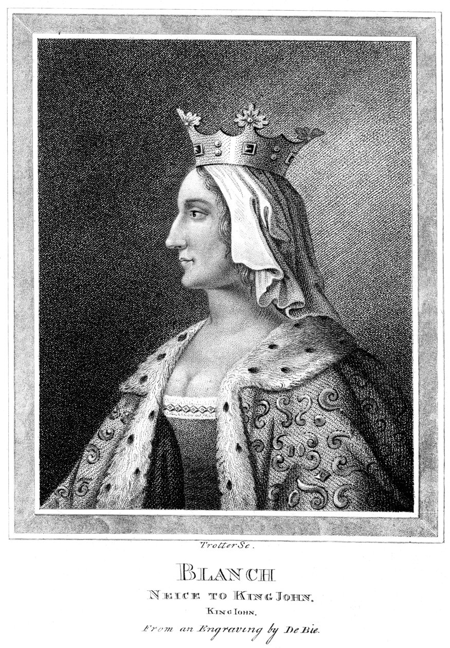 Blanche av Kastilien 1188-1252, brorsdotter till kung John. av Thomas Trotter