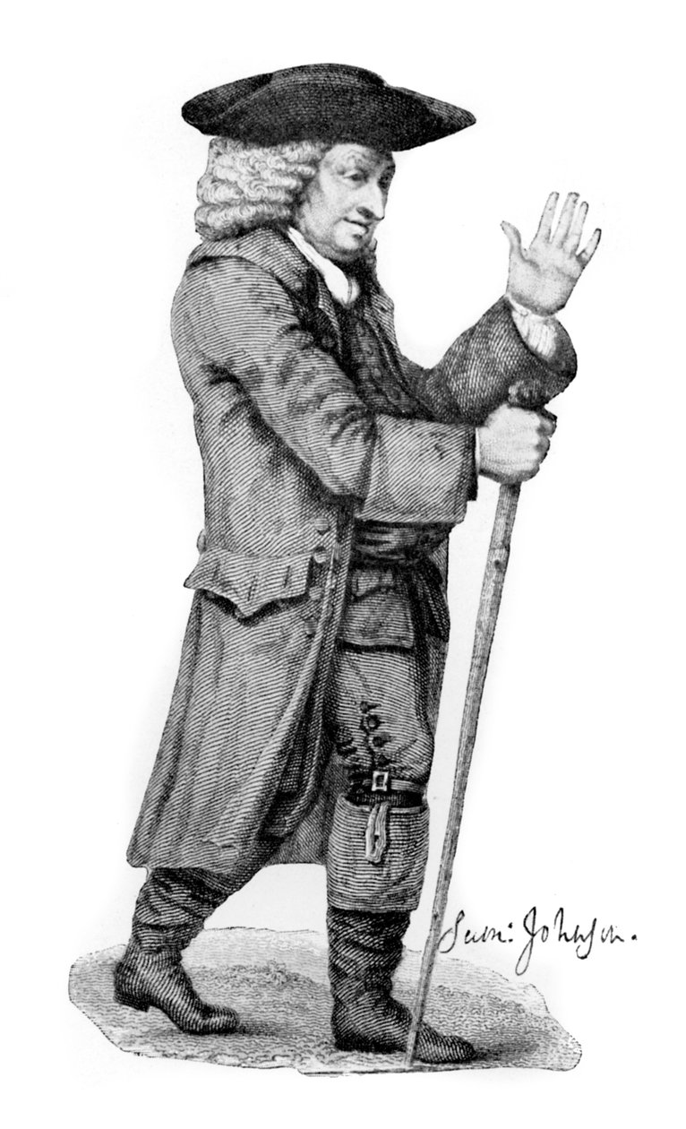 Dr Johnson, engelsk litterär person, 1912 av Thomas Trotter