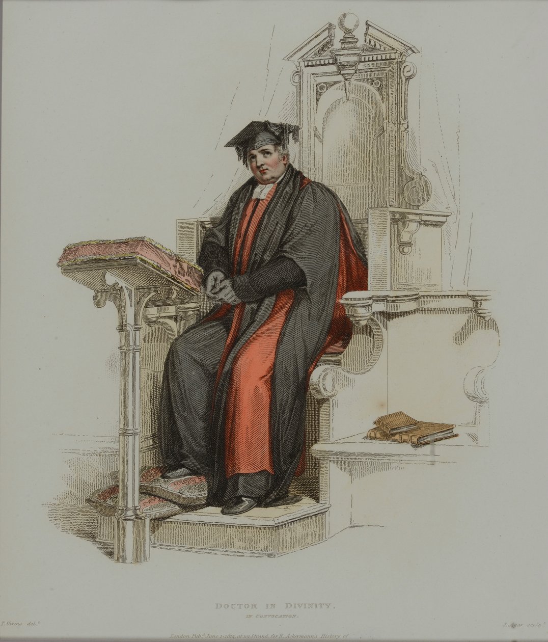 Doctor in Divinity, graverad av J. Agar, publicerad i R. Ackermanns 