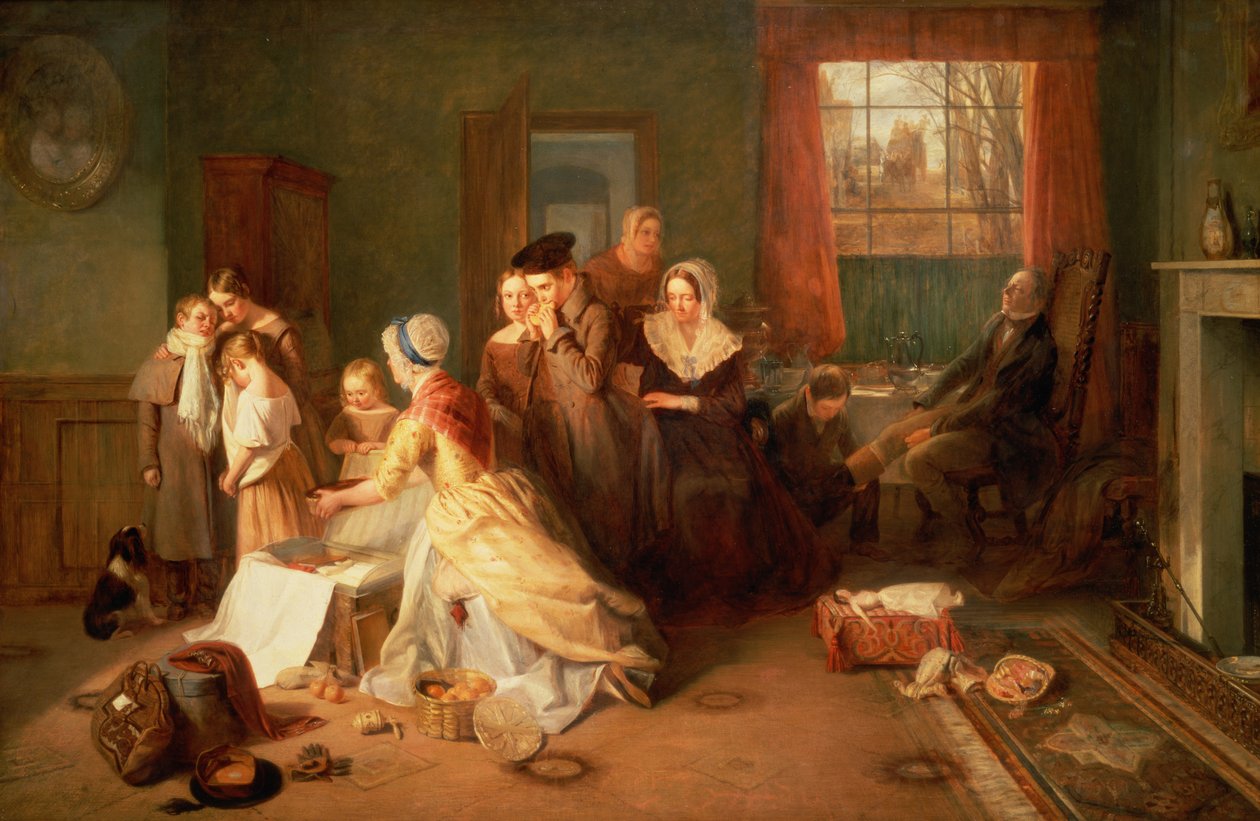 Går i skolan, 1842 av Thomas Webster