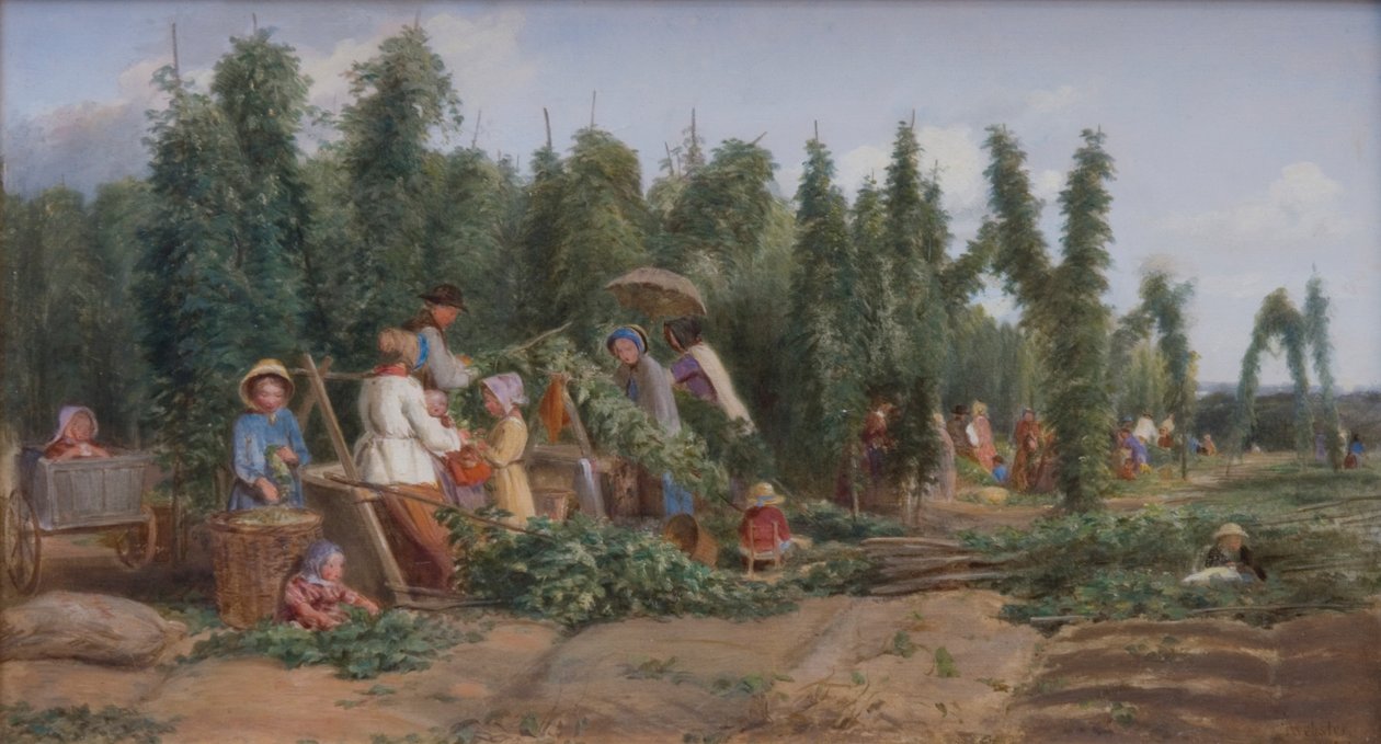 Humleträdgården, 1858 av Thomas Webster