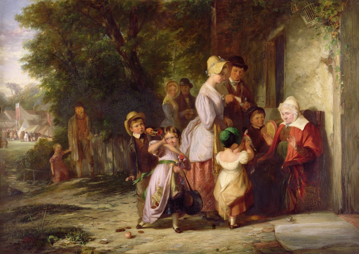 Hemkommen från mässan av Thomas Webster