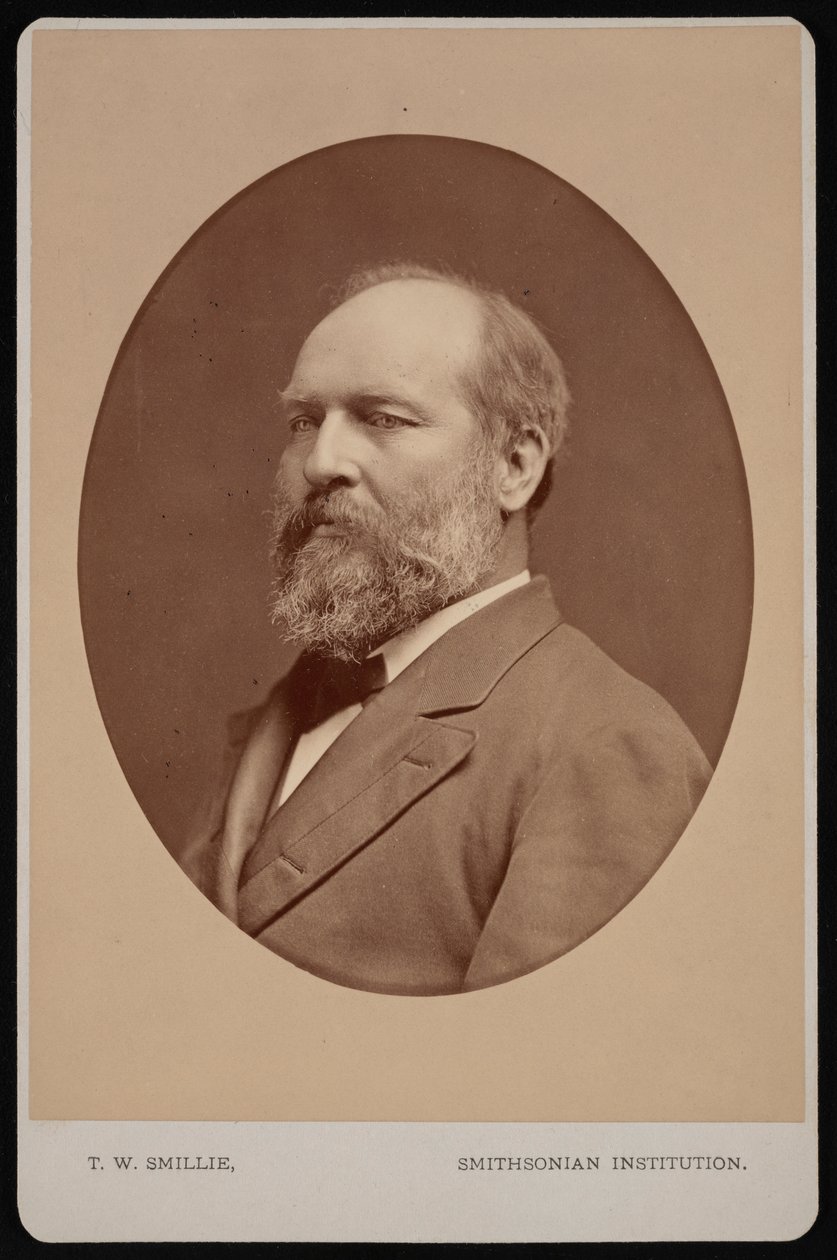 Porträtt av James Abram Garfield 1831-1881, juni 1880. av Thomas William Smillie