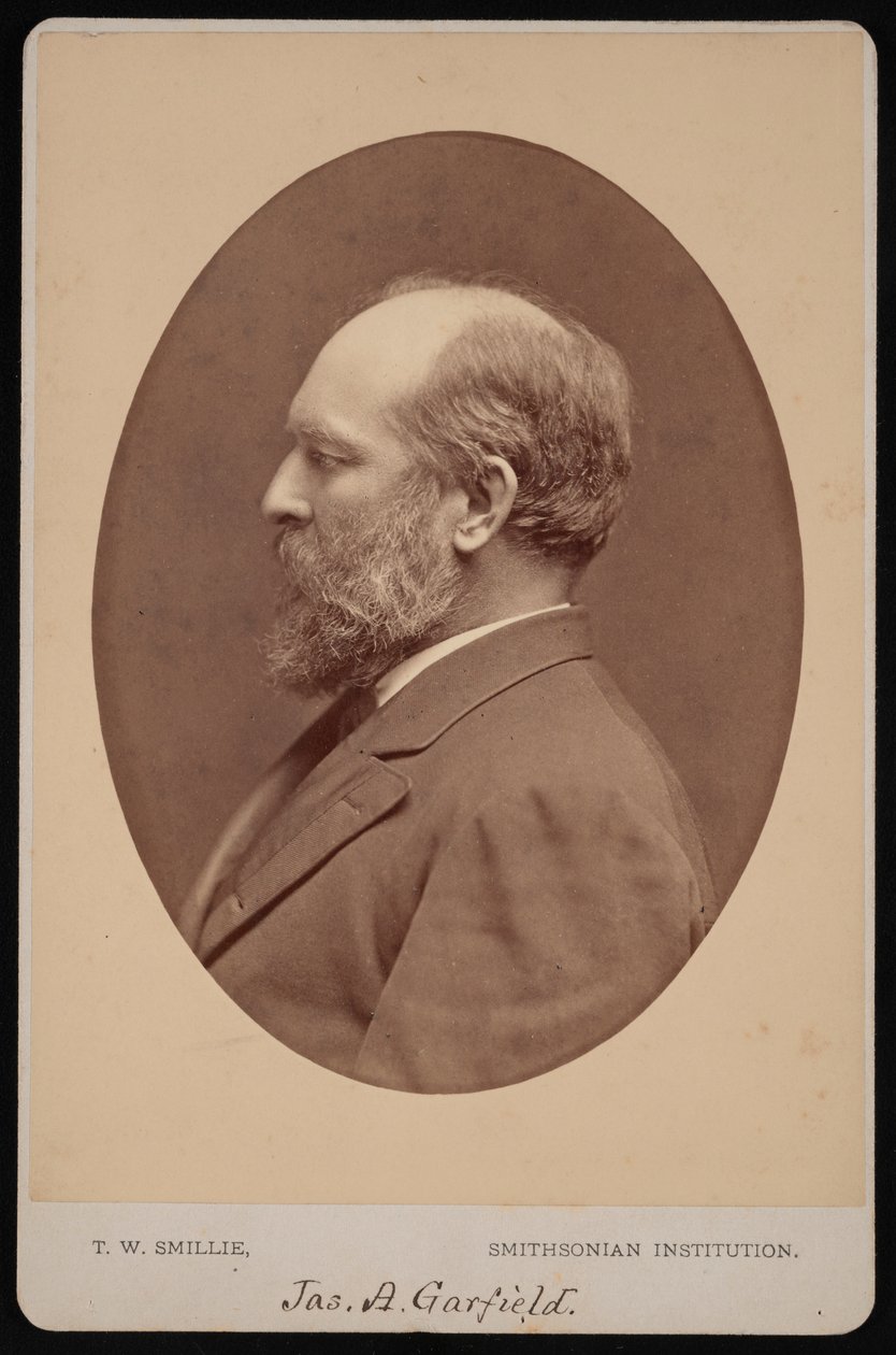 Porträtt av James Abram Garfield 1831-1881, juni 1880. av Thomas William Smillie
