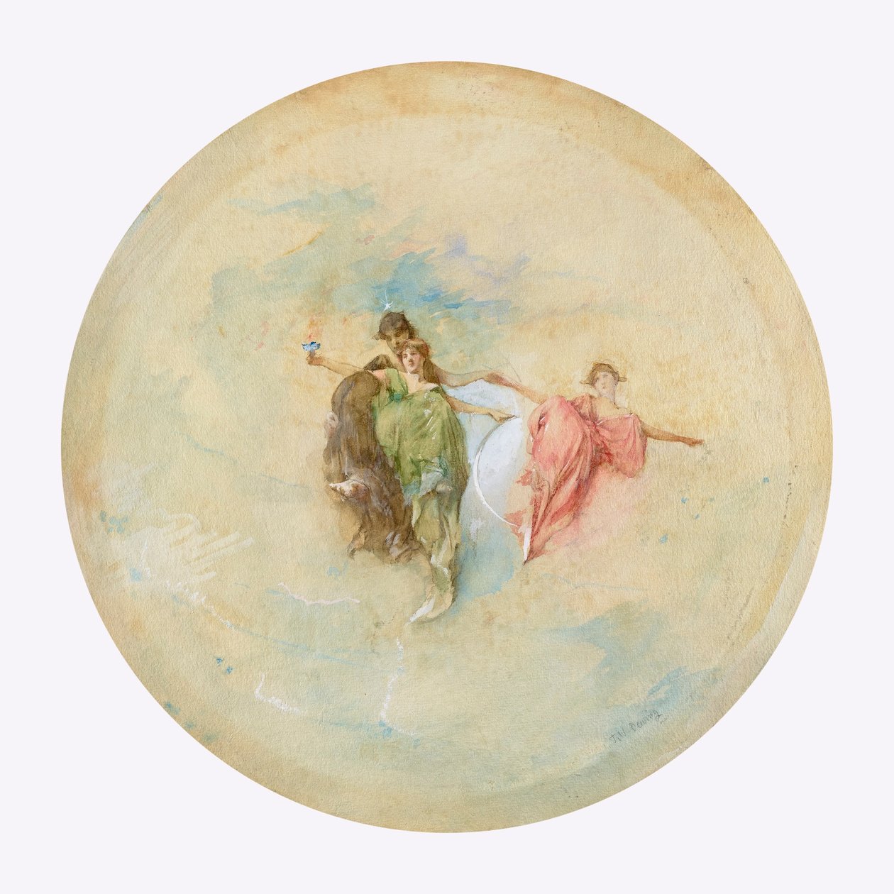 Gryning av Thomas Wilmer Dewing