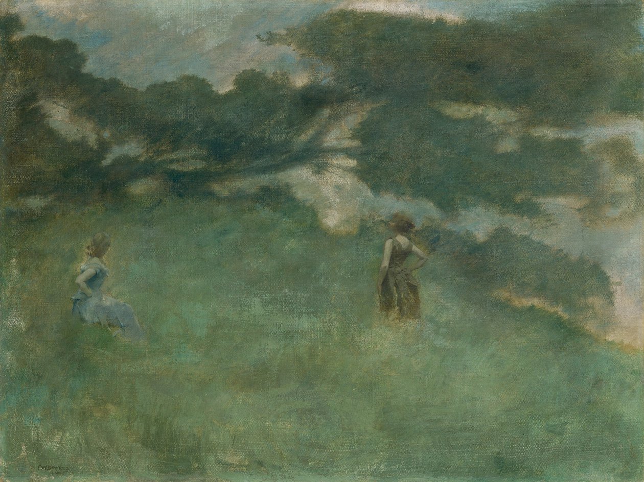 Eremitthruskan av Thomas Wilmer Dewing