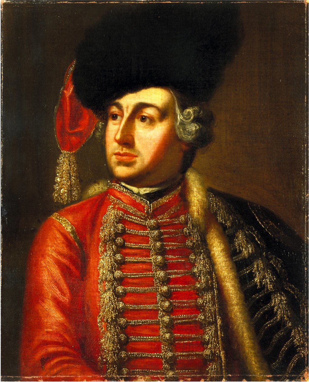 Porträtt av David Garrick (1717-1779) av Thomas Worlidge