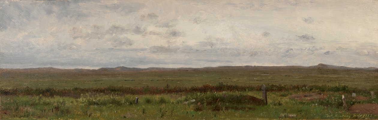 Resenärernas gravar, Fort Kearny, Nebraska av Thomas Worthington Whittredge