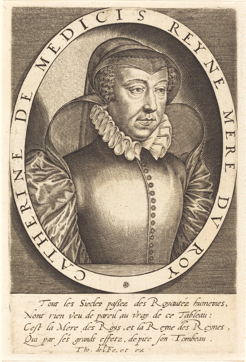 Catherine de Medici, Frankrikes drottning av Thomas de Leu