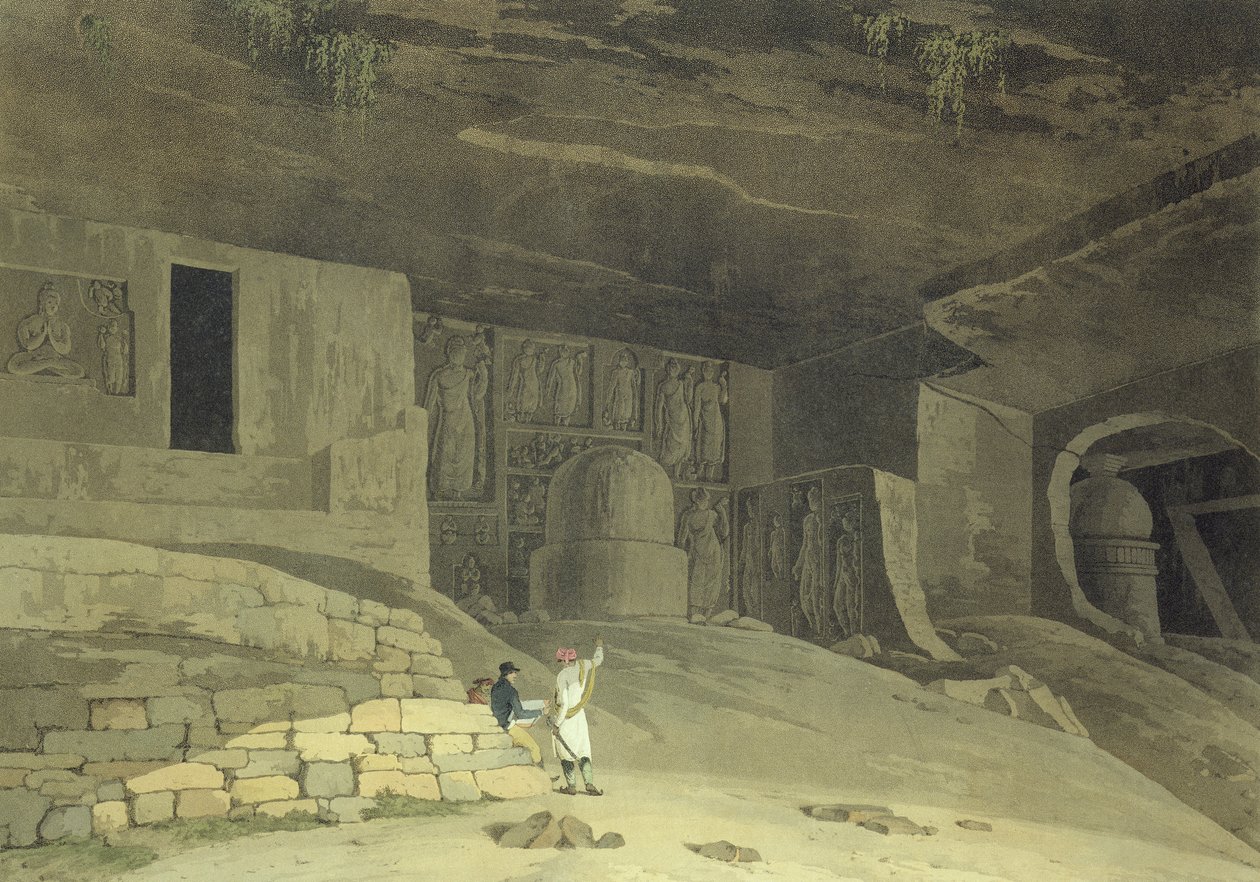 En del av Kanaree Caves, Salsette, skylt 62 från 
