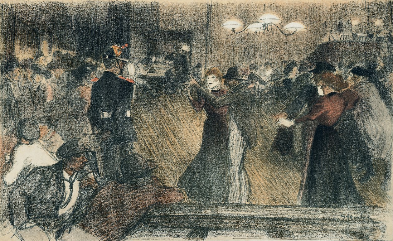 Boll på Barriären av Théophile Alexandre Steinlen