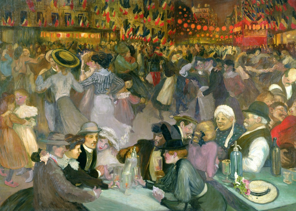 Bal den 14 juli av Théophile Alexandre Steinlen