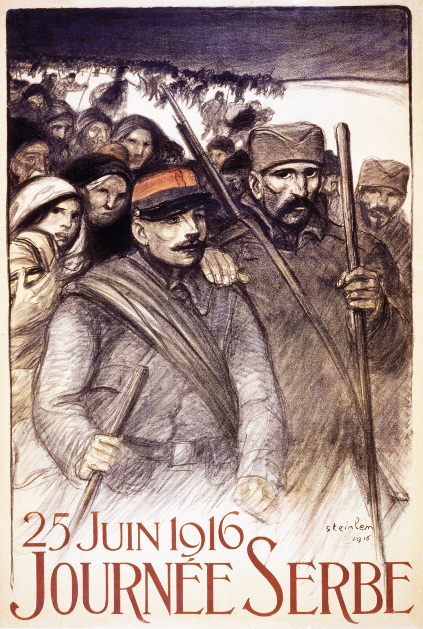 Serbiska dagen, 1916 (se även 698977) av Théophile Alexandre Steinlen