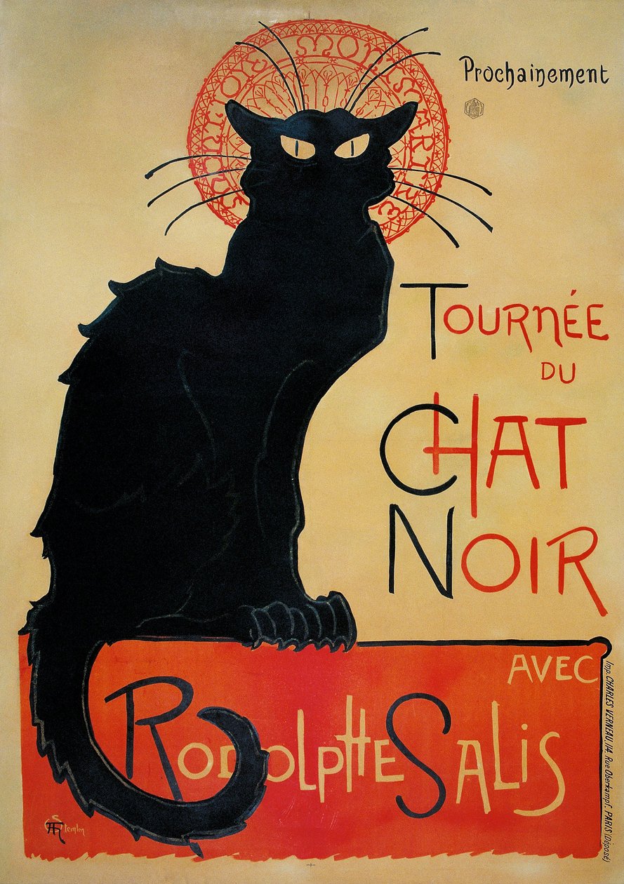 Tournée du Chat Noir av Théophile Alexandre Steinlen