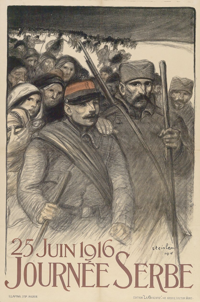 Journée Serbe av Théophile Alexandre Steinlen