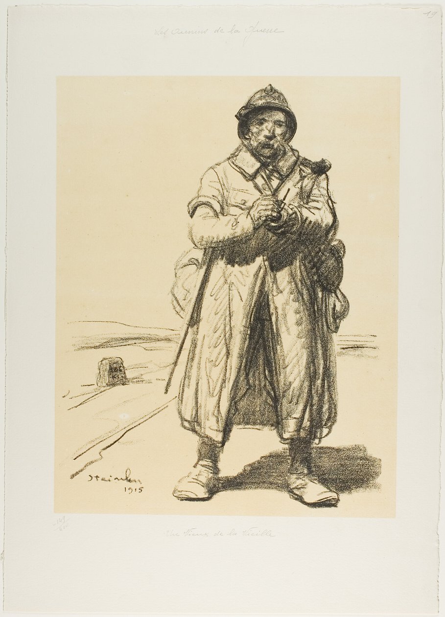 En veteran från det gamla gardet av Théophile Alexandre Pierre Steinlen