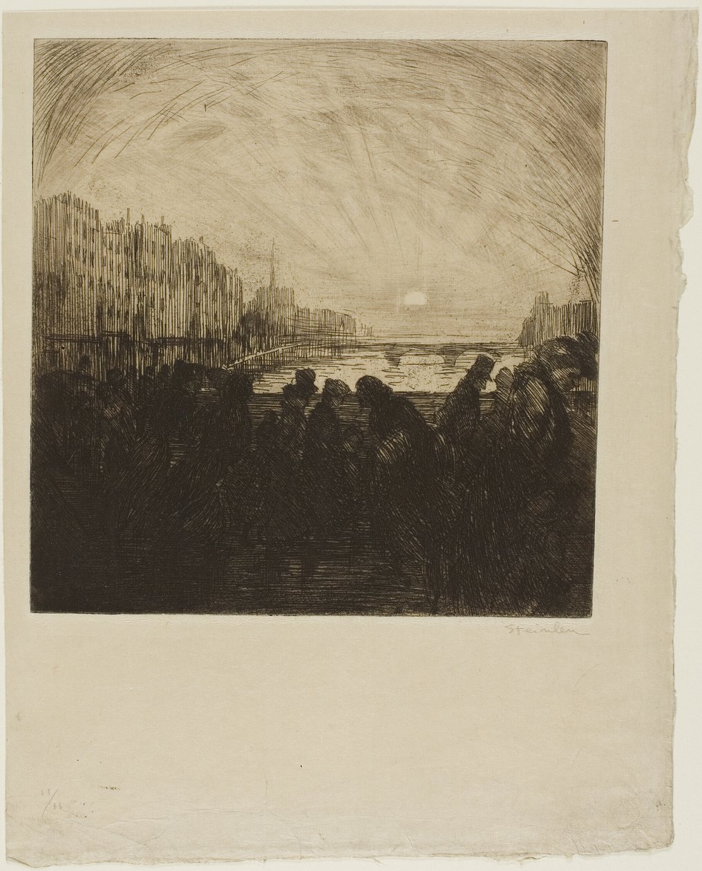 Effekt av den nedåtgående solen av Théophile Alexandre Pierre Steinlen