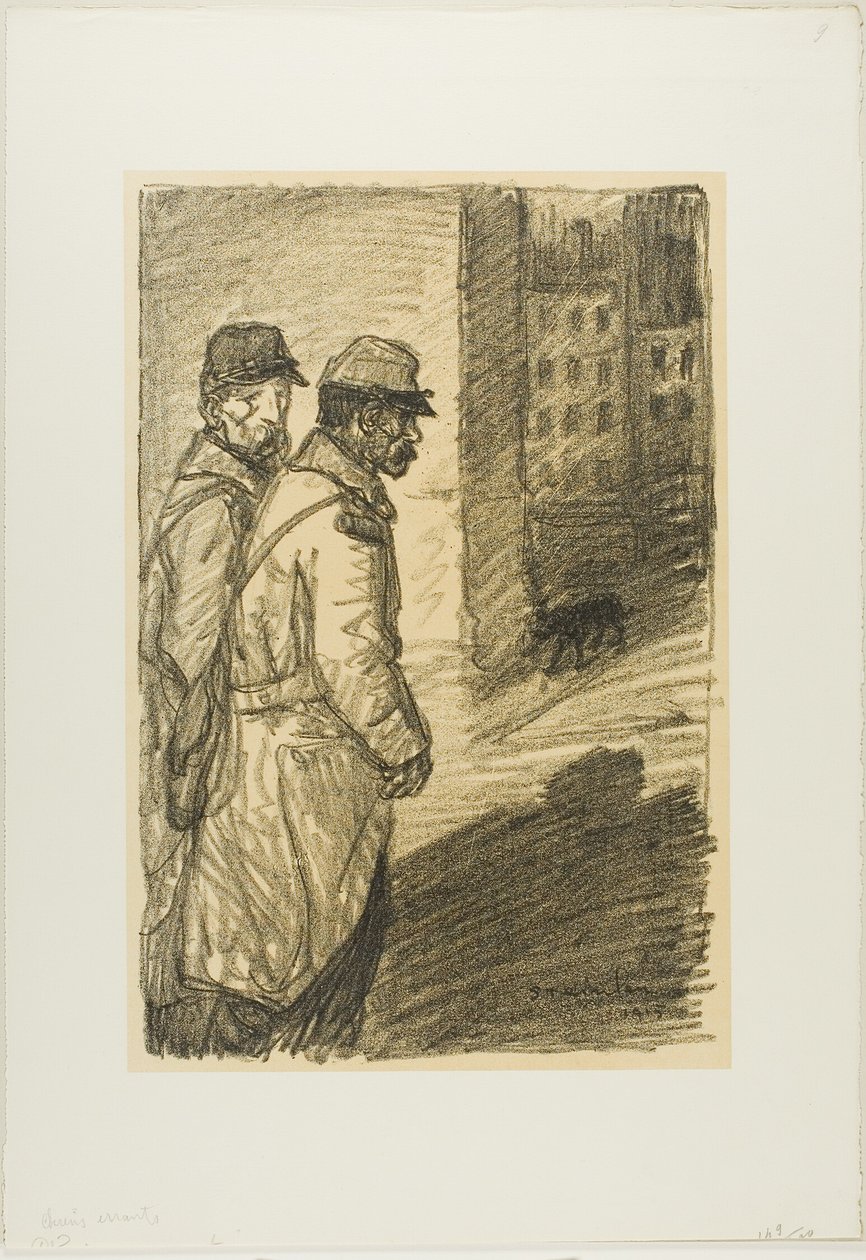 Avvikande hundar av Théophile Alexandre Pierre Steinlen