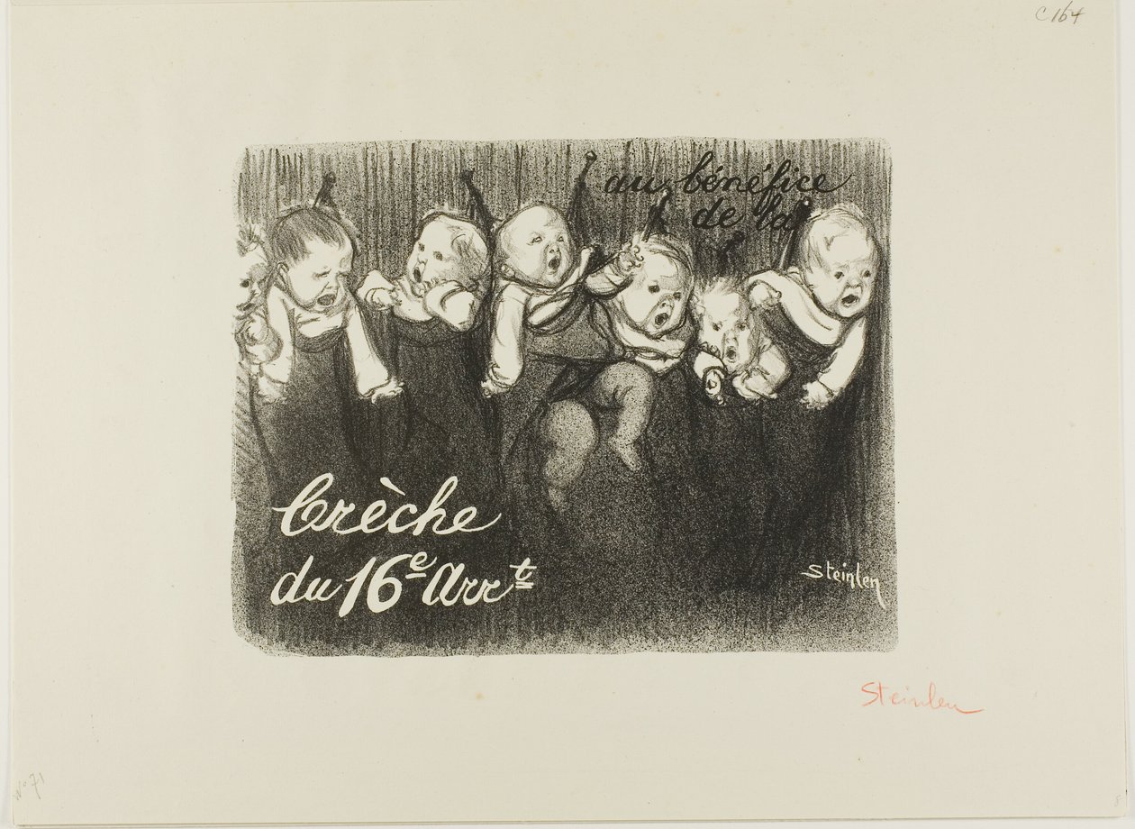 Till förmån för 16:e arrondissementets barnkammare av Théophile Alexandre Pierre Steinlen