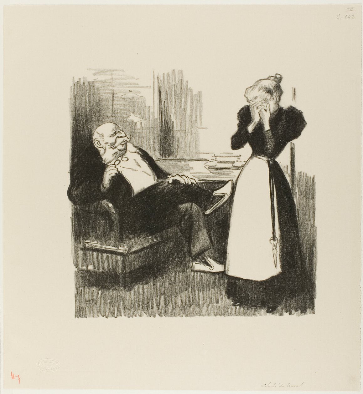 Frihet från arbete av Théophile Alexandre Pierre Steinlen