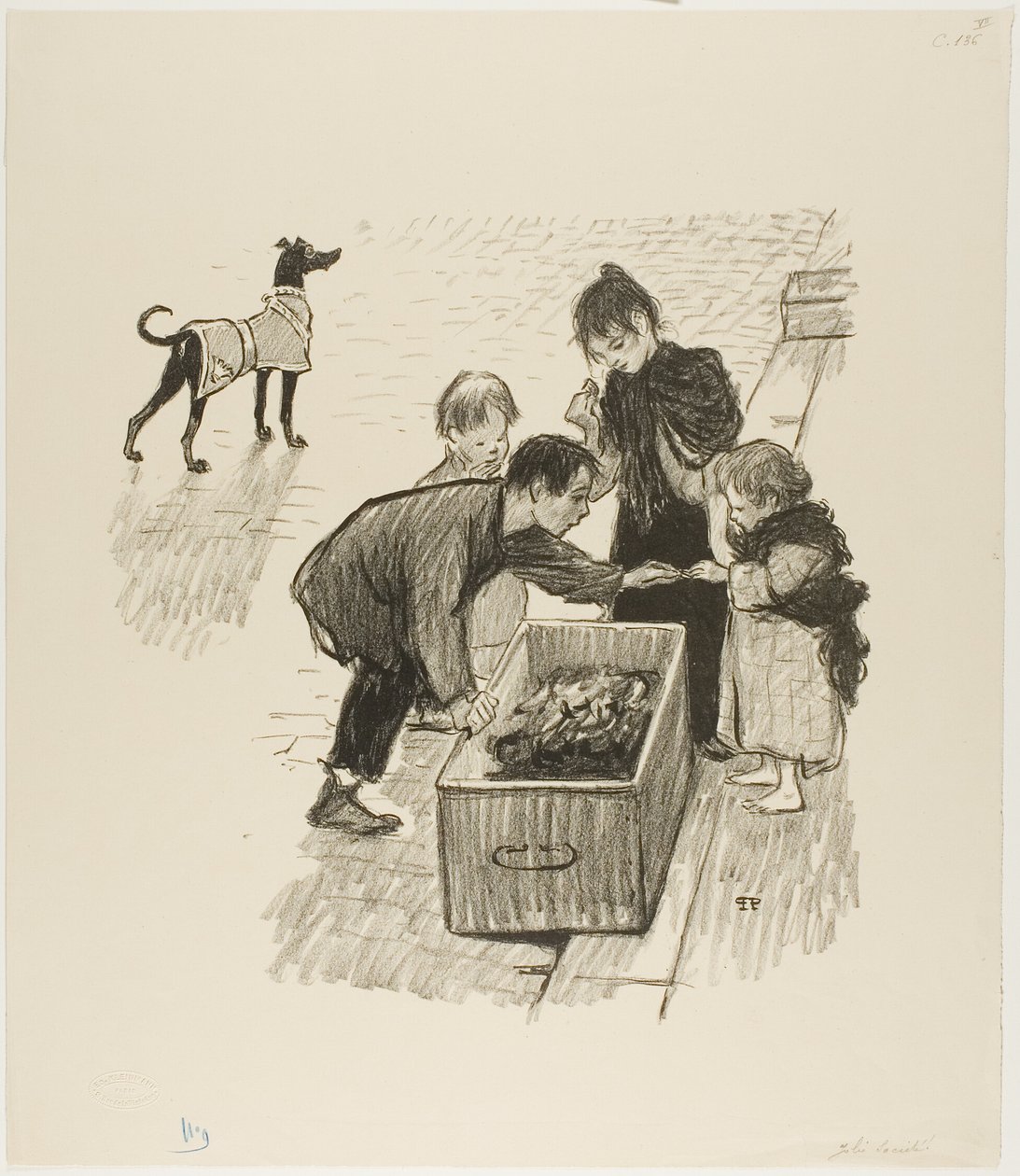 High society! av Théophile Alexandre Pierre Steinlen