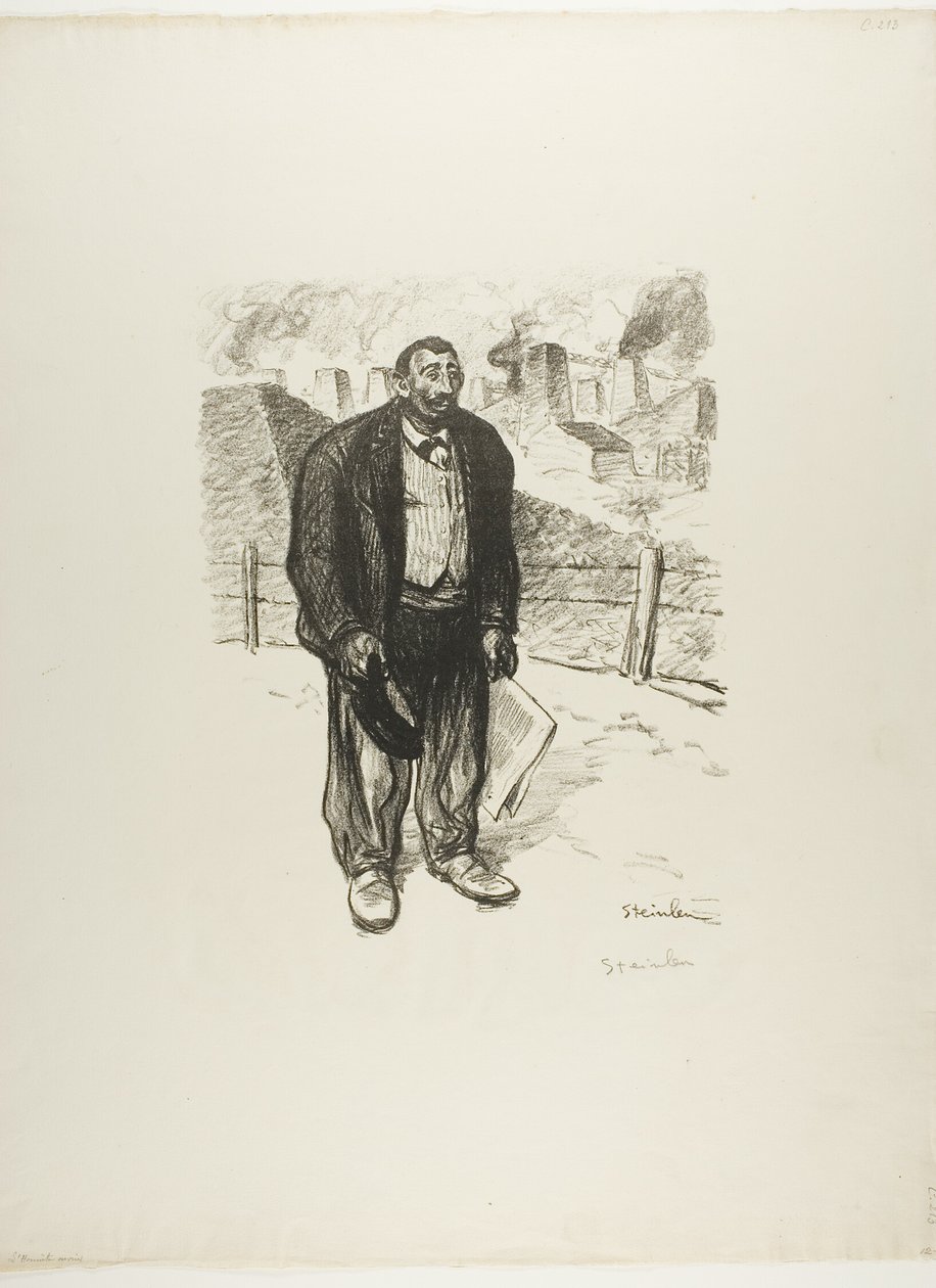 Ärlig arbetare av Théophile Alexandre Pierre Steinlen