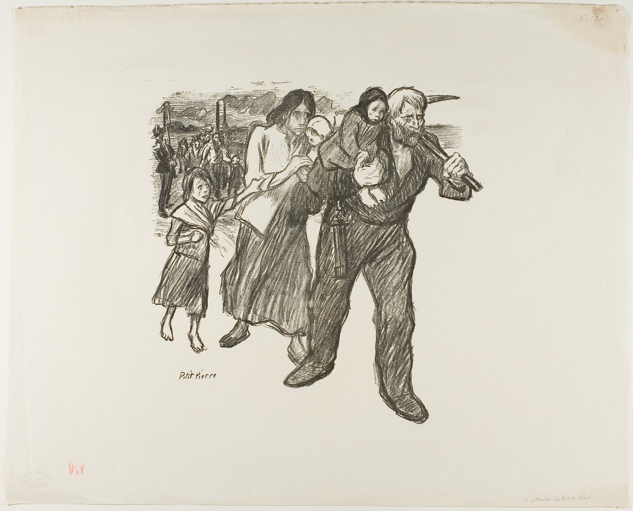 Upprördhet i Pas-de-Calais av Théophile Alexandre Pierre Steinlen