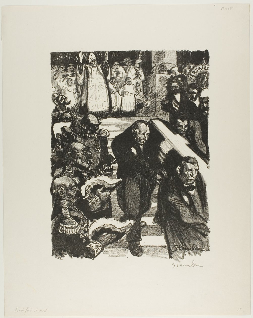 Rochefort är döende! Rochefort är död! av Théophile Alexandre Pierre Steinlen