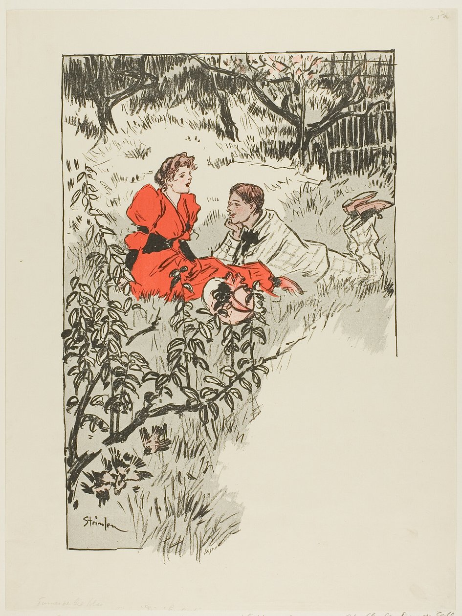 Vår av Théophile Alexandre Pierre Steinlen