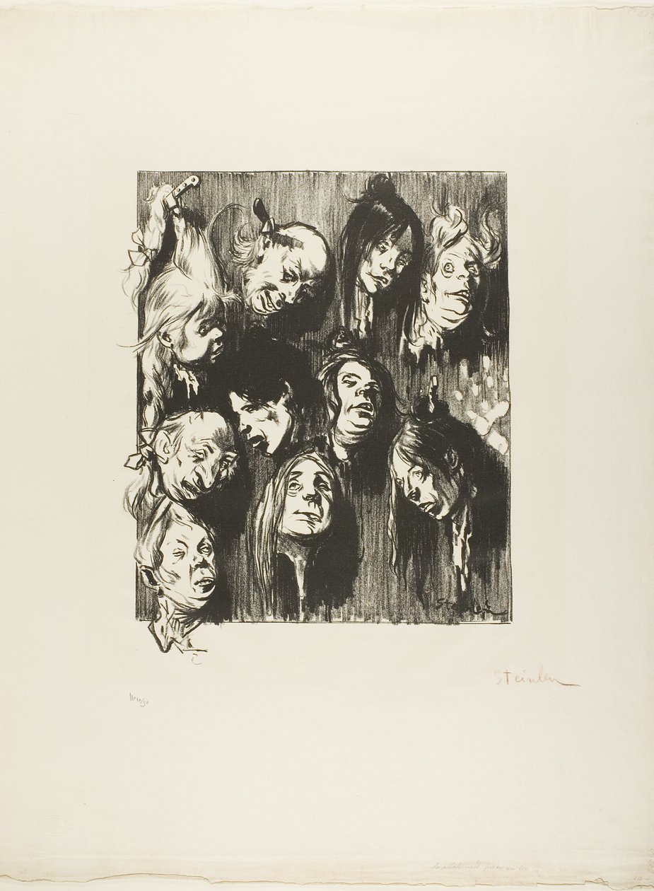 Tio lönnmord för en slant av Théophile Alexandre Pierre Steinlen
