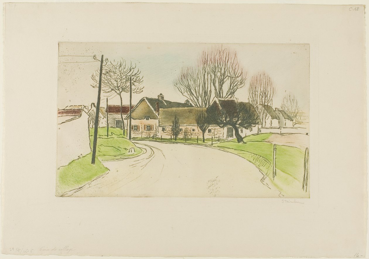 Huset i utkanten av byn av Théophile Alexandre Pierre Steinlen