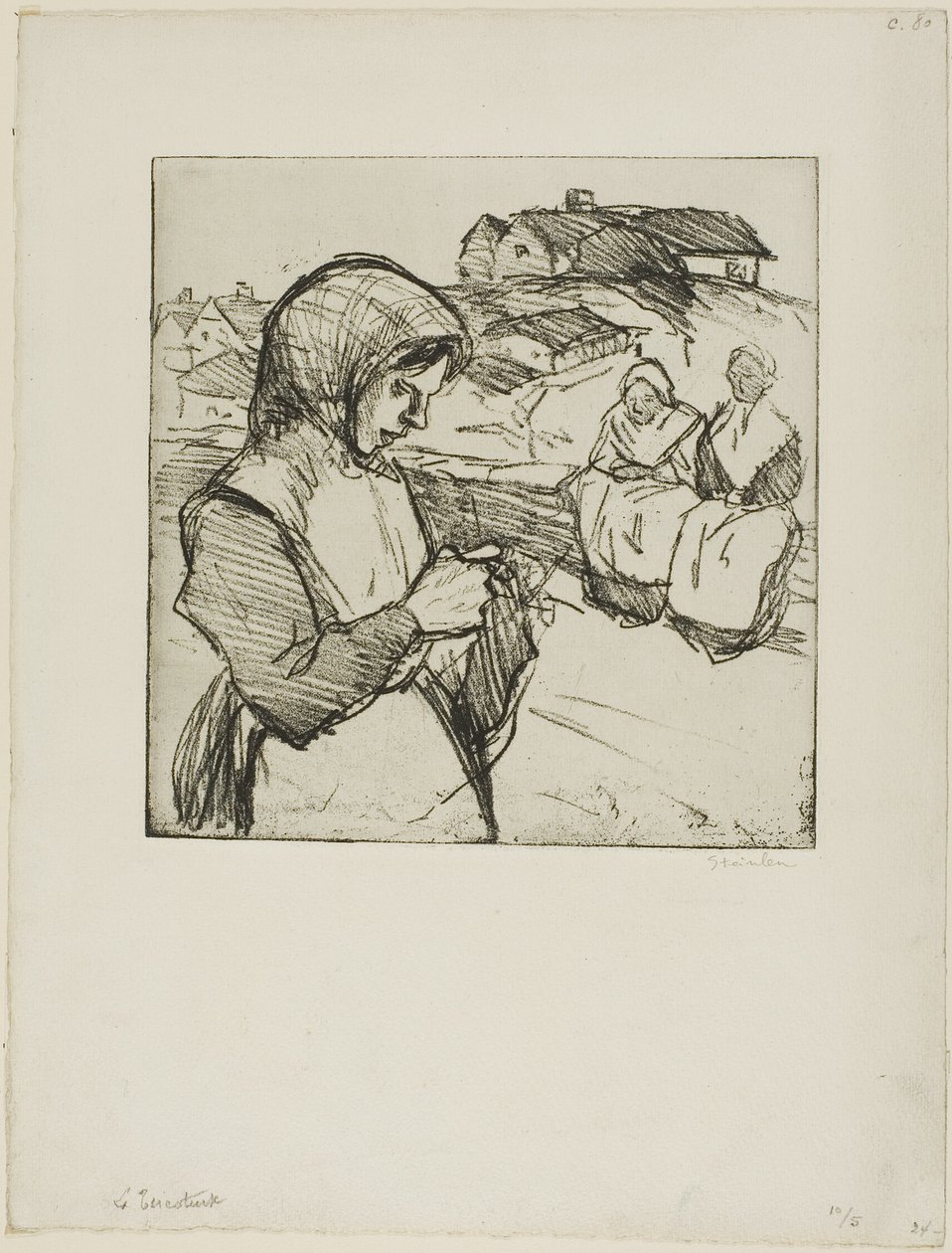 Stickaren av Théophile Alexandre Pierre Steinlen