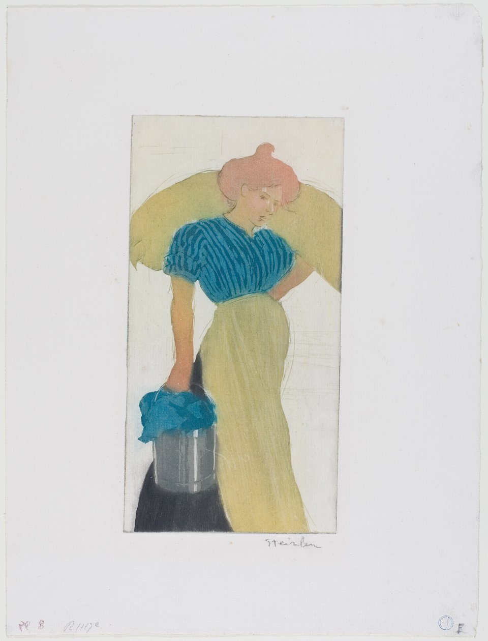 Tvätterskan av Théophile Alexandre Pierre Steinlen