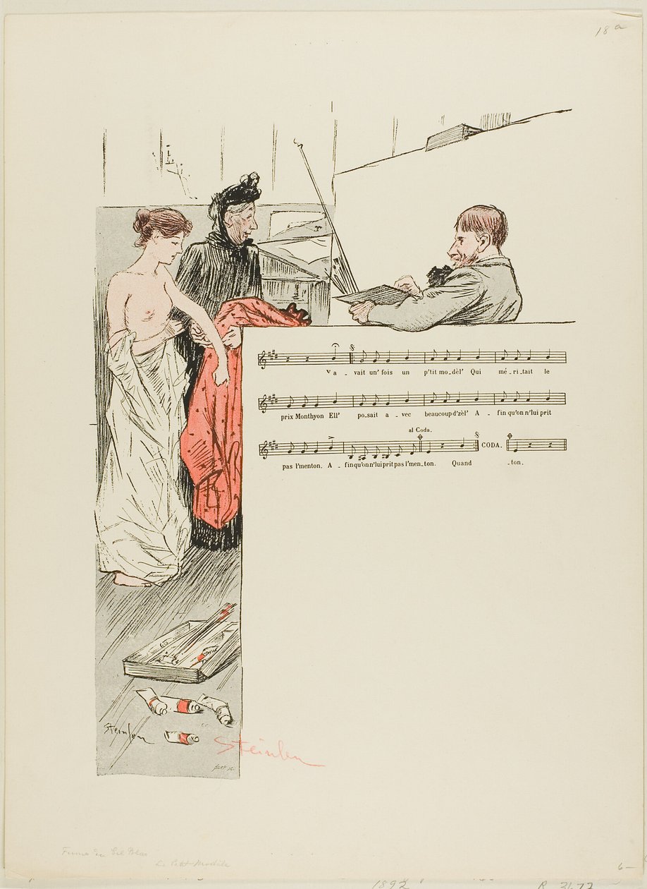 Den lilla modellen av Théophile Alexandre Pierre Steinlen