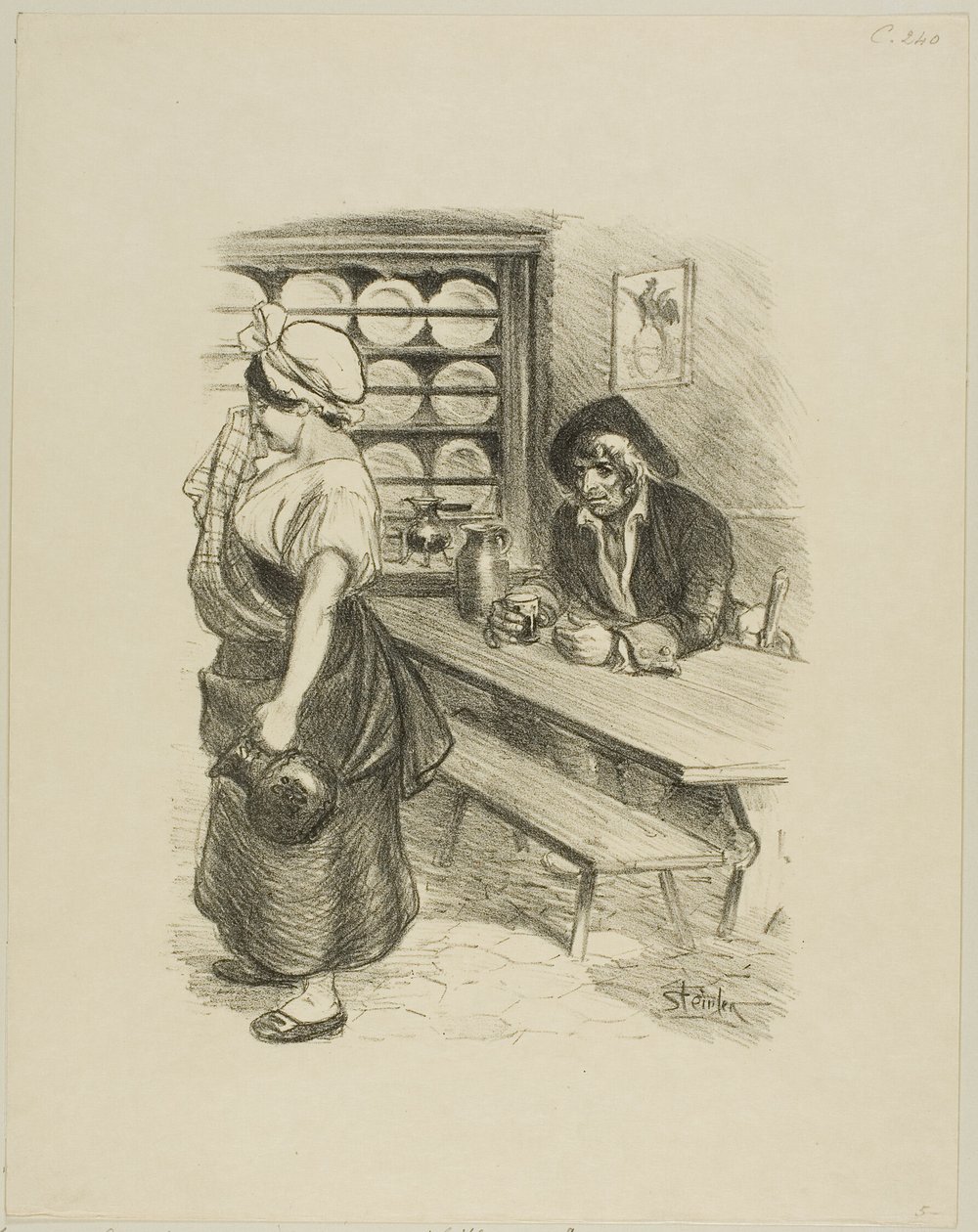 Sjömannens återkomst av Théophile Alexandre Pierre Steinlen