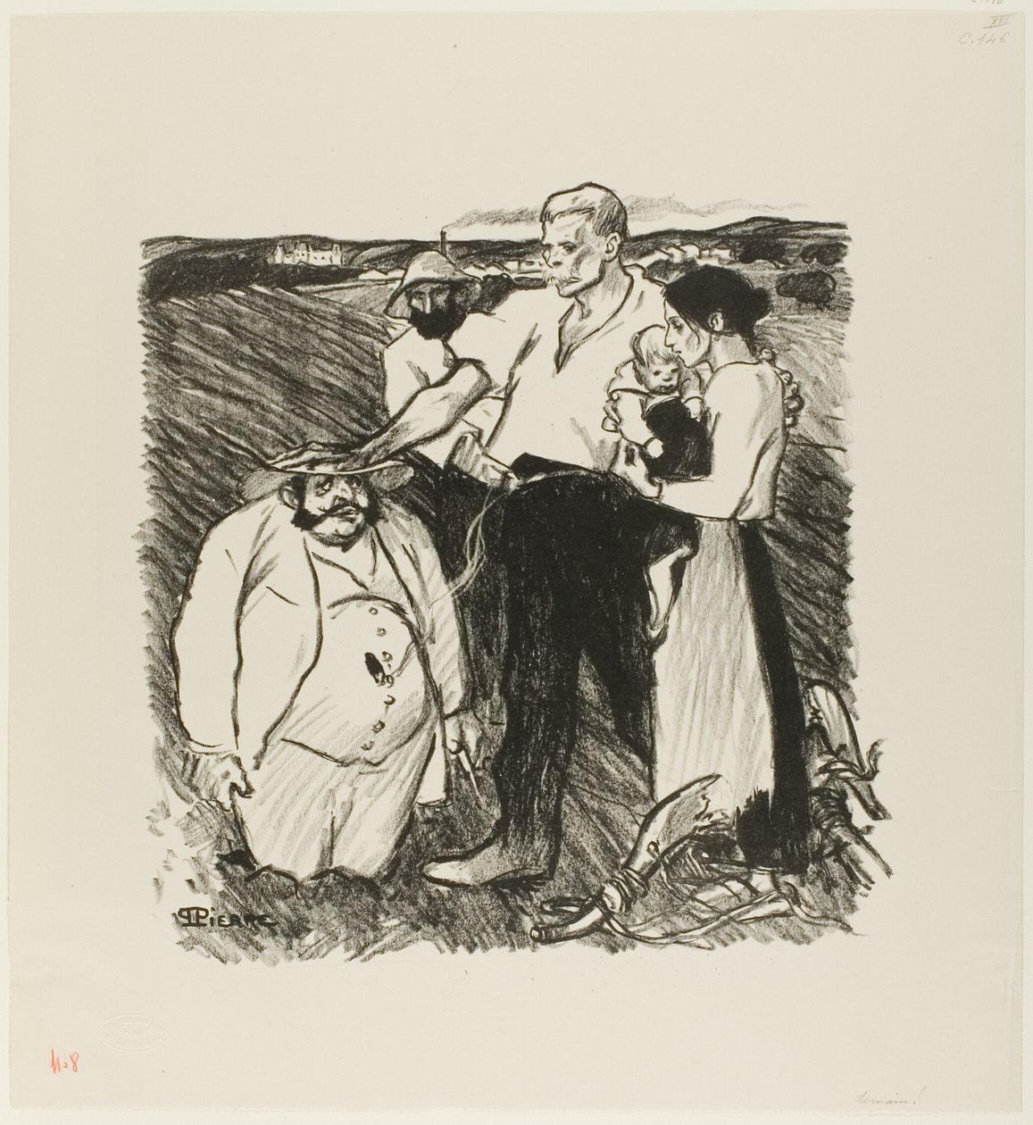 I morgon! av Théophile Alexandre Pierre Steinlen