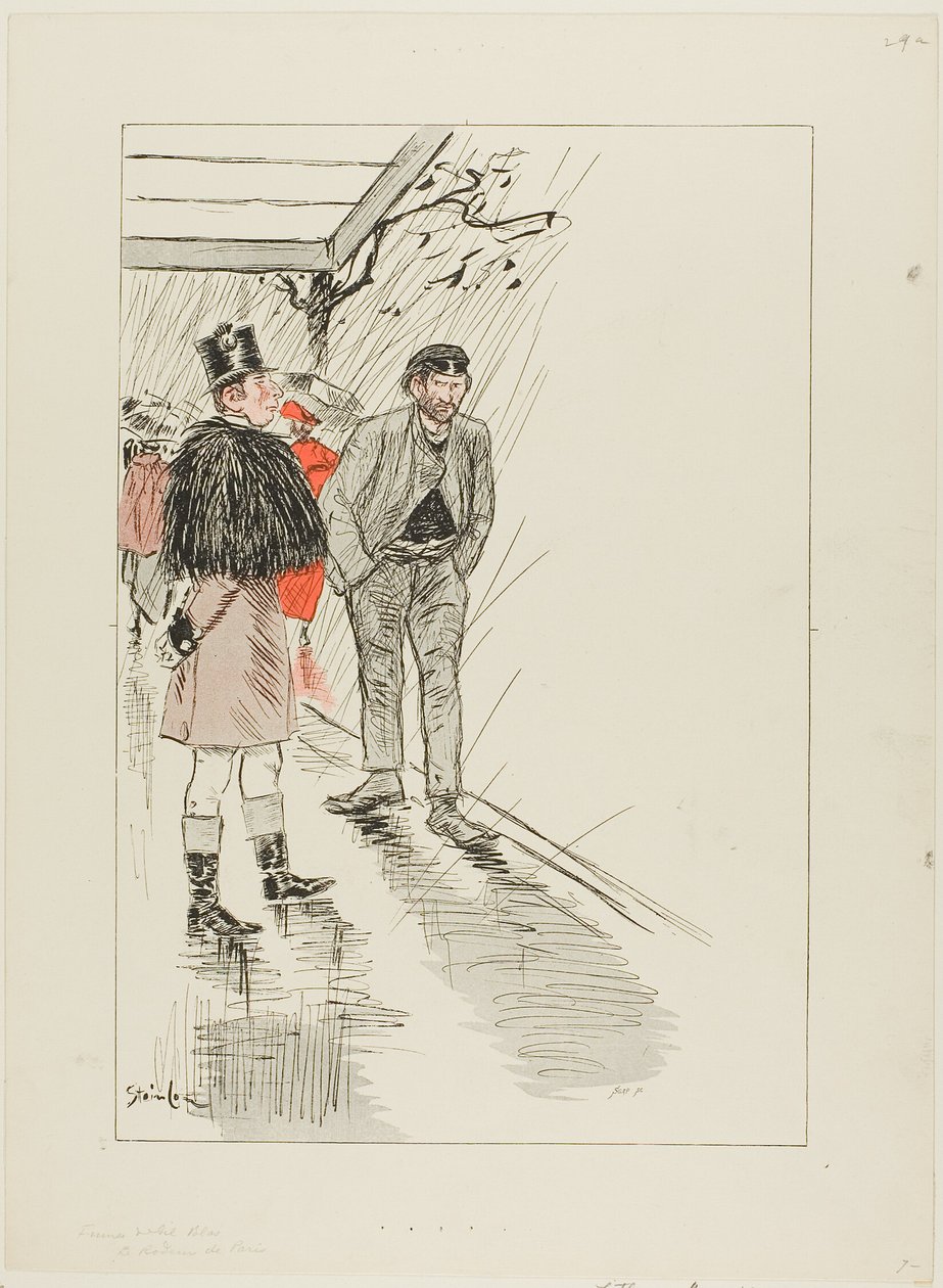 Vagrant i Paris av Théophile Alexandre Pierre Steinlen