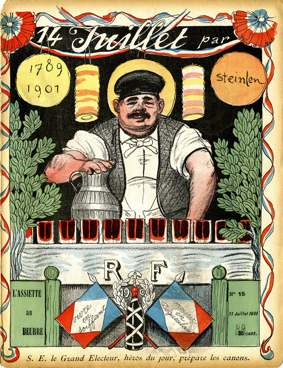 14 juli 1789 - 1901 - teckning av Theophile Alexandre Steinlen av Théophile Alexandre Steinlen