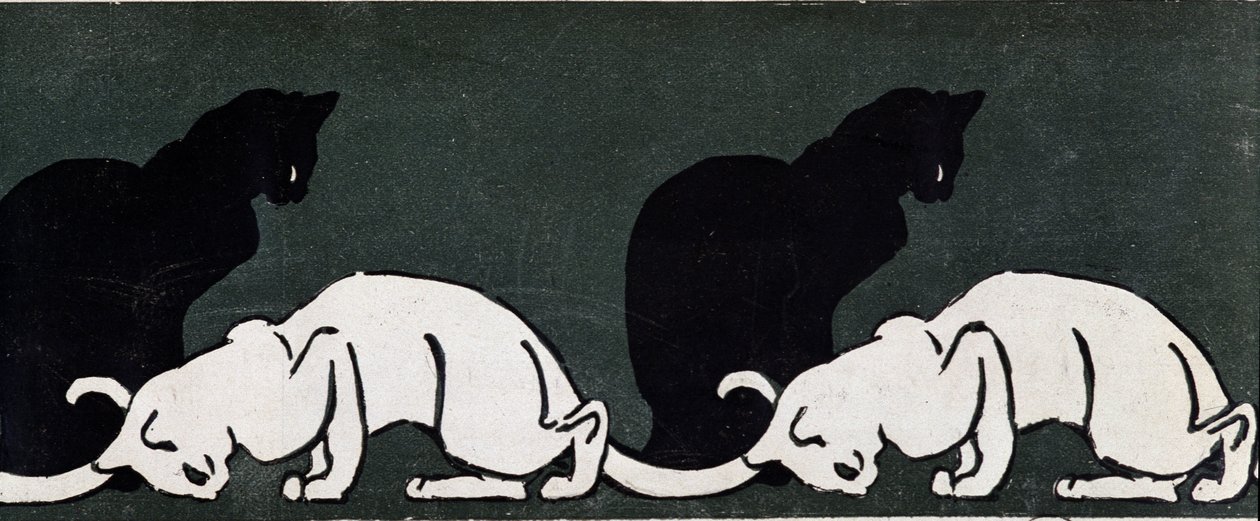 Cats av Steinlen av Théophile Alexandre Steinlen