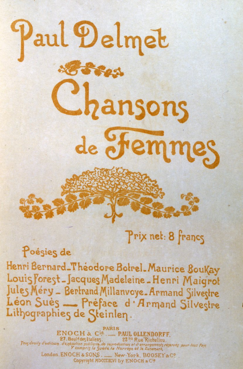 Kvinnors sånger av Théophile Alexandre Steinlen