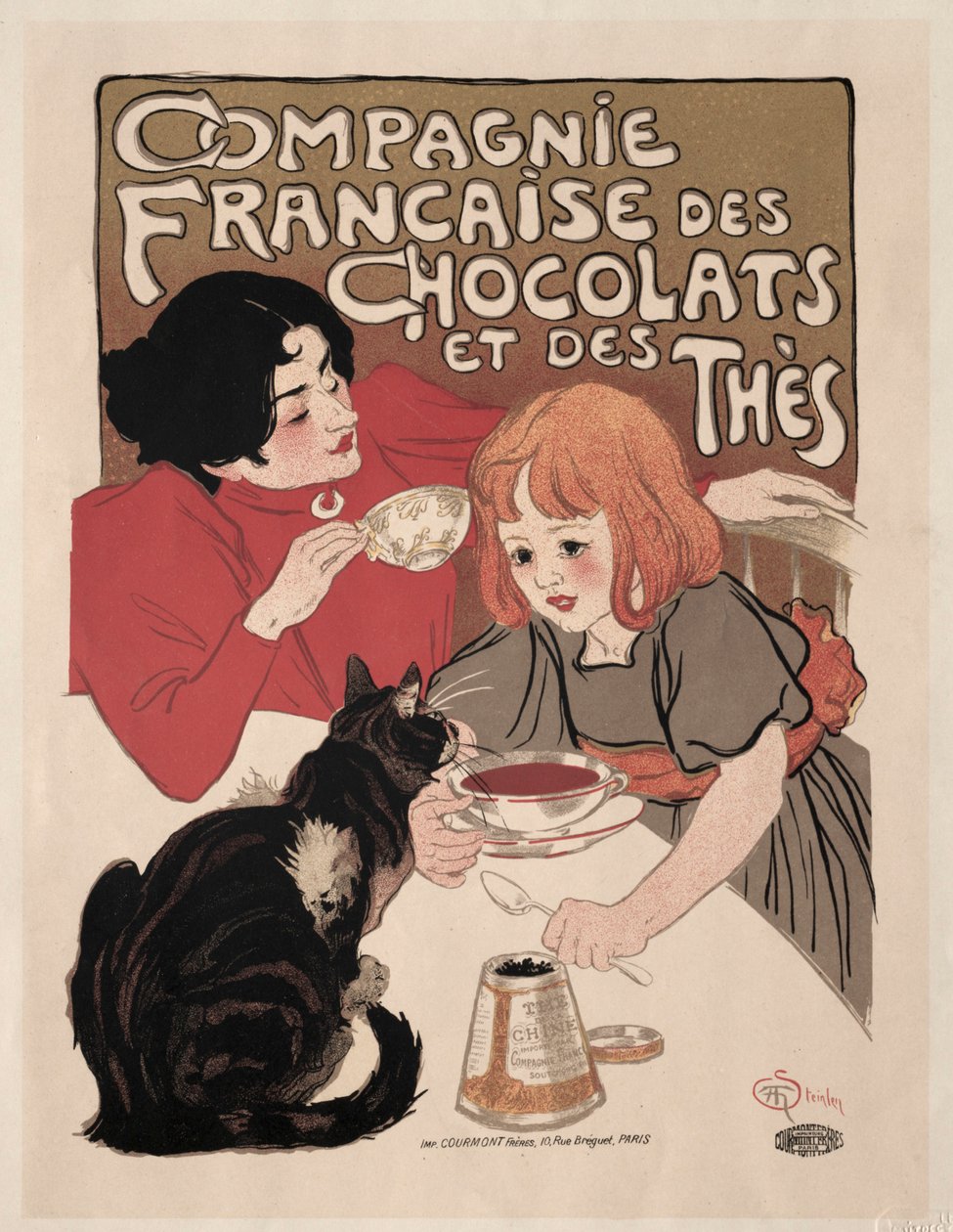 Compagnie Française des Chocolate et des Thés av Théophile Alexandre Steinlen